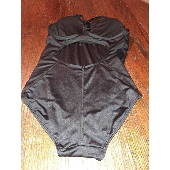 New Small 34 Baleaf Black Athletic Training One Piece Swimsuit Bathing Suit NWOT - Picture 5 of 5